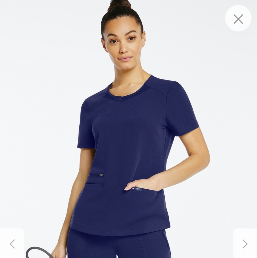 Jaanuu Women's Mesh V-Neck Top